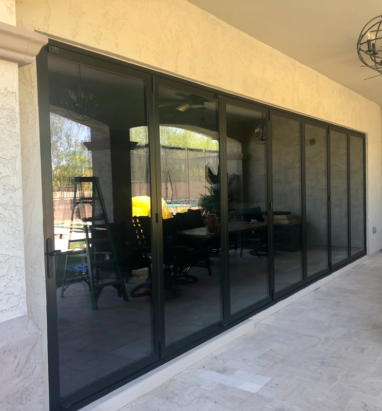 Patio Sliding Doors with access to the garden