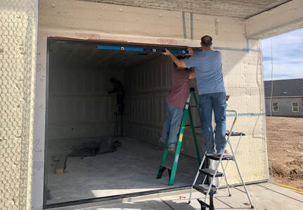 Prescott Arizona Folding Door installation in progress