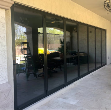 Patio Sliding Doors with access to the garden